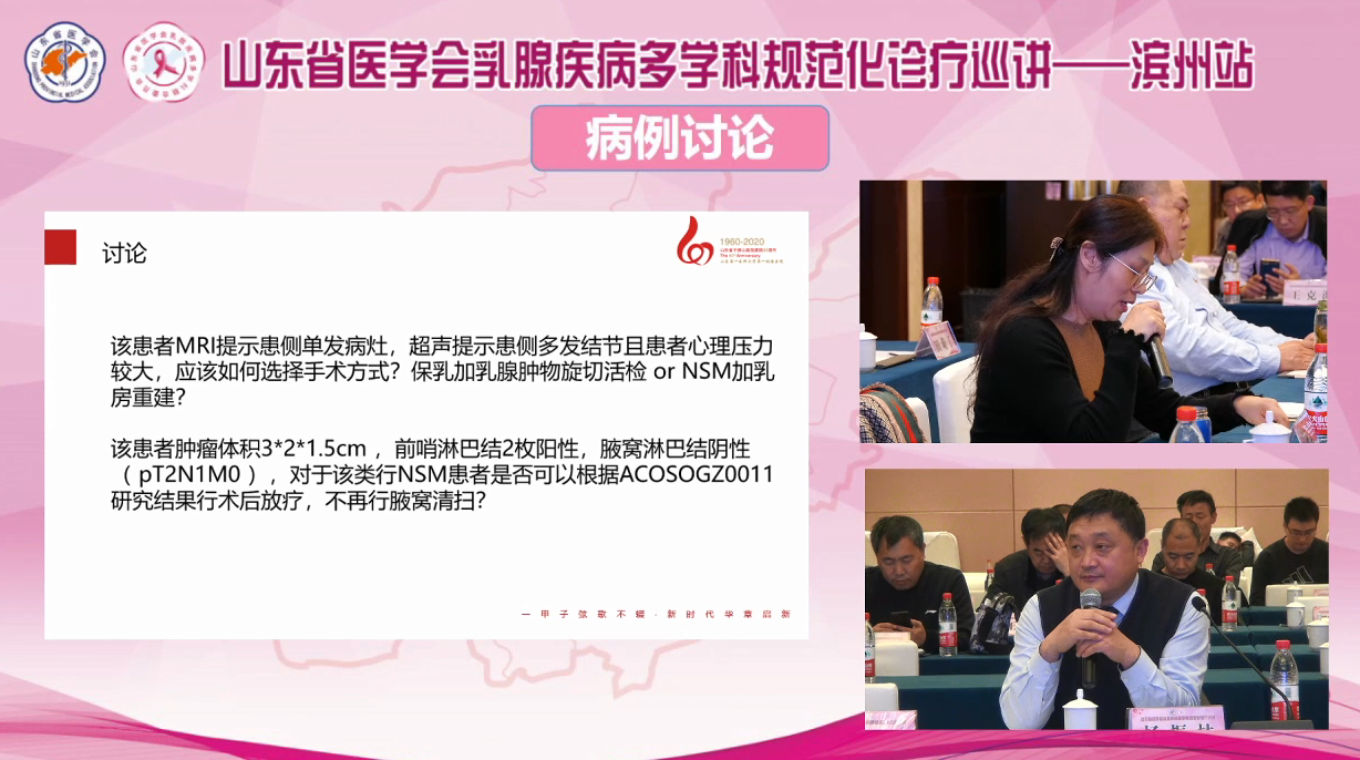 山东省医学会乳腺疾病多学科规范化诊疗巡讲——滨州站成功举行
