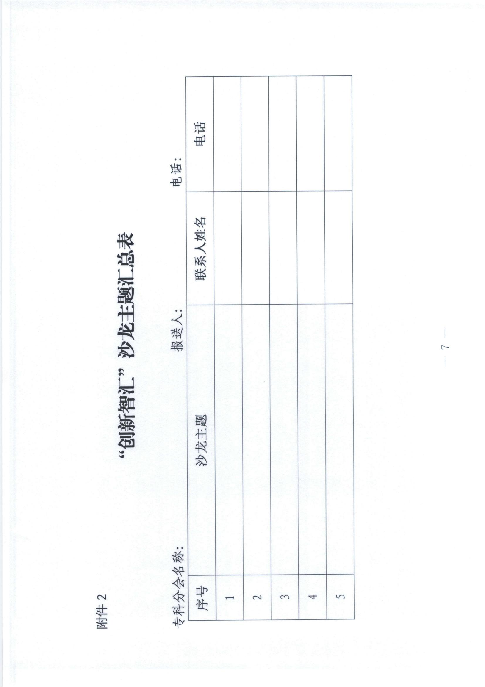 关于征集2022年度山东省医学会 “创新智汇”沙龙主题的通知