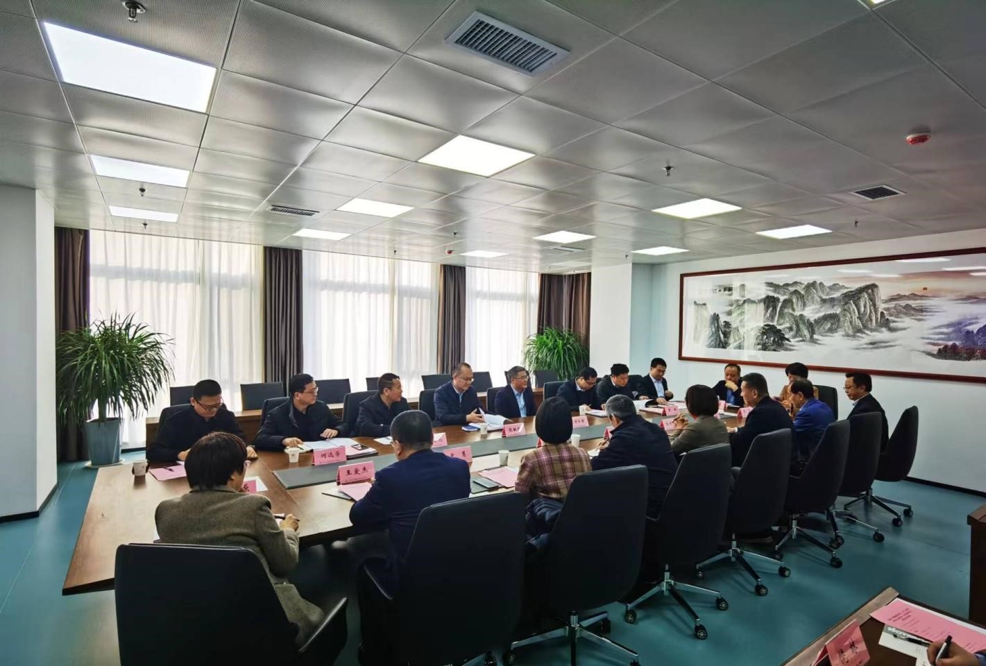 海南省医学会会长周长强一行来山东省医学会考察交流工作